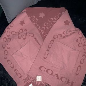 Coach oversized wrap scarf